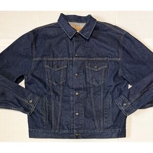 GAP - Men's Blue Jean Denim Trucker Jacket - Dark Wash - Size X-Large XL